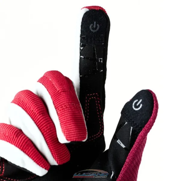 Guante LS2 Dart 2 Mujer Rojo / Gris - Imagen 4