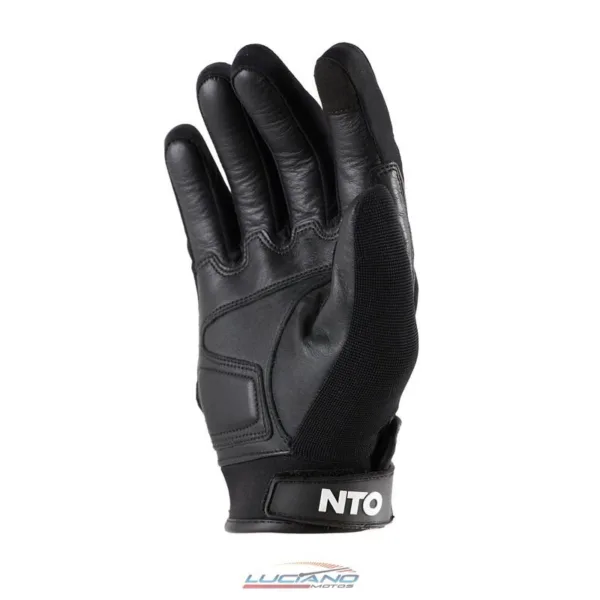 Guantes Cortos NTO Cuero Microfibra Urban Evo Negro - Imagen 4