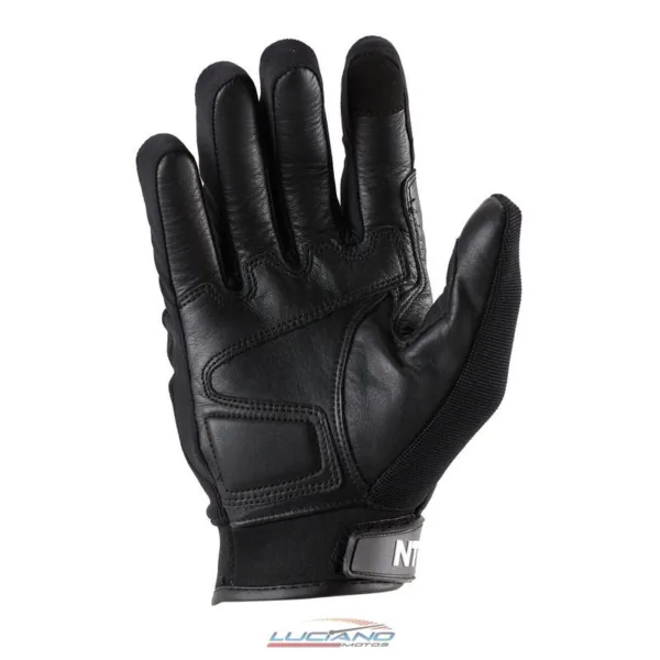 Guantes Cortos NTO Cuero Microfibra Urban Evo Negro - Imagen 5